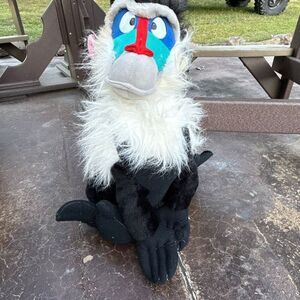 Vintage Classic Toy co stuffed animal baboon Rifiki the lion king plush 17 inche